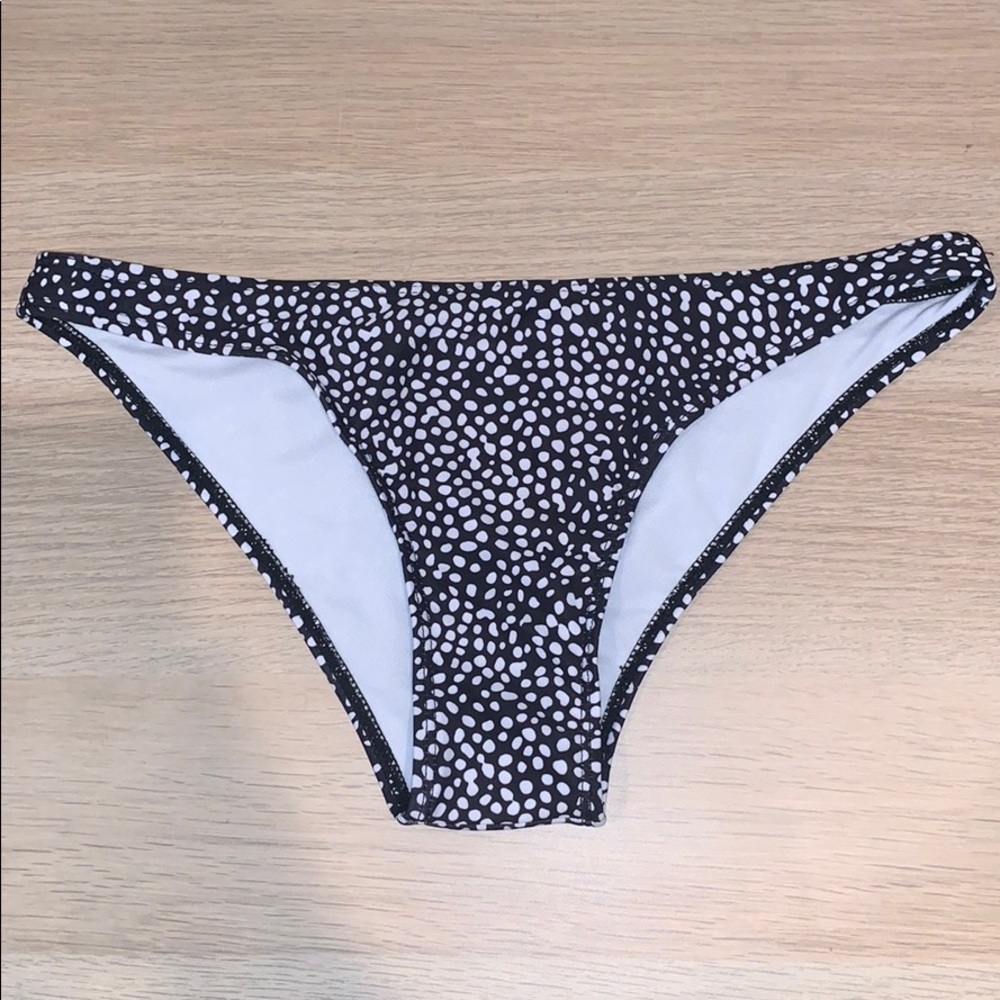 Blacks and White Speckled Bikini Bottom